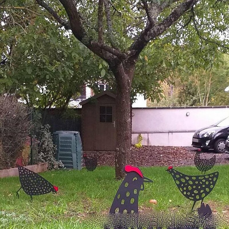 Akrilik Simulasi Anak Ayam Kreatif Ornamen Taman Tahan Lama Simulasi Anak Ayam Ringan Akrilik Simulasi Anak Ayam