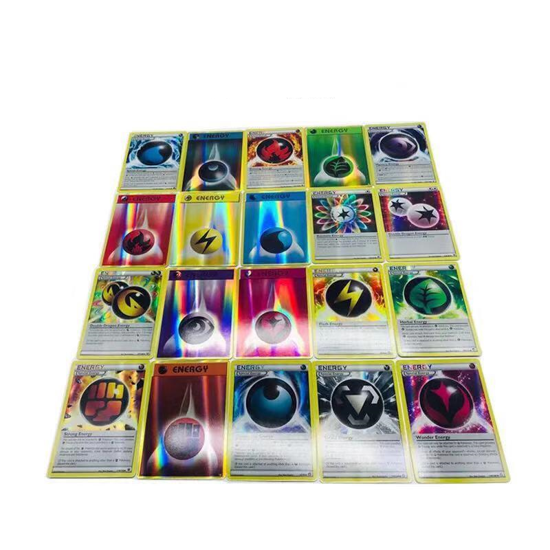 Jeu de cartes Pokemon, 20 pièces, bataille d'énergie, TAKARA TOMY Collection, carte de commerce en anglais brillant, boîte Booster, jouets pour enfants, nouvelle Collection