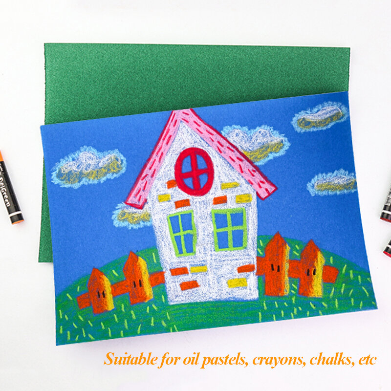Papel de lija de colores para pintar para niños, papel para manualidades, grafiti, pasteles, crayones, tiza, arte, especial, 4K, 8K, 16K