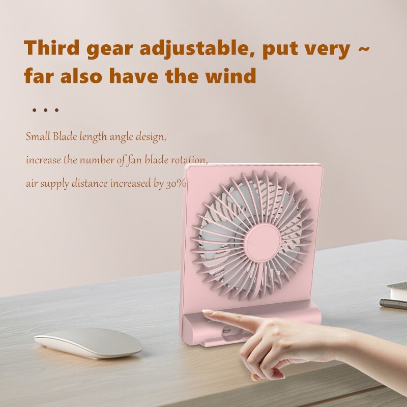 2021 nuovo USB 5 gear fan office desktop ventilatore elettrico ricarica mini dormitorio portatile silenzioso ricaricabile piccolo ventilatore da tavolo