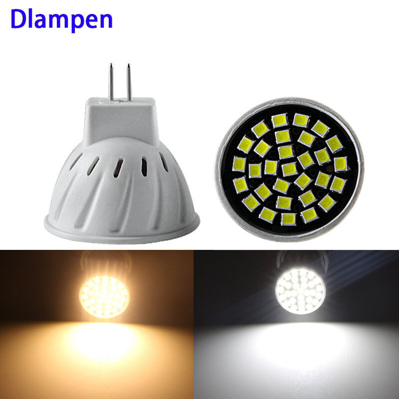 Светодиодная мини-лампа GU4 MR11, 110 В, 220 В, 3 Вт, супер потолочная лампа 2835, 30 светодиодов, энергосберегающая, фотолампа для замены галогенных лам...