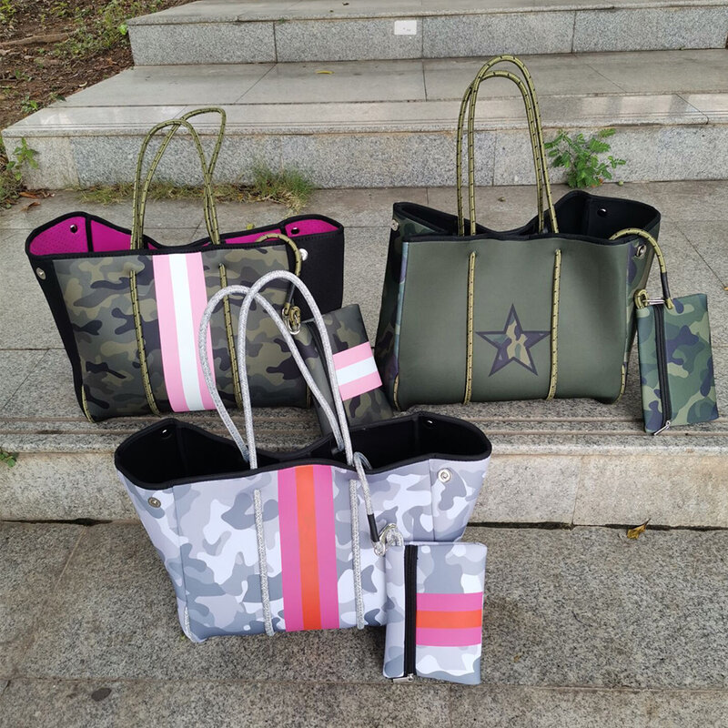 2021 borsa da donna impermeabile di lusso borsa da spiaggia in Neoprene borsa da spalla pannolino con portafoglio borsa da viaggio borsa grande in Neoprene 103