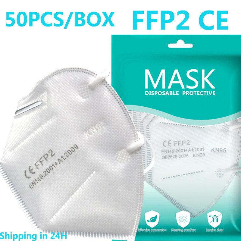 Maska FFP2 usta kn95 maski 5-warstwy KN95Mask osłona na twarz mascarillas fpp2 ochronna przeciwkurzowe FFP2mask KN95 maska FFPP2 KN95MAS