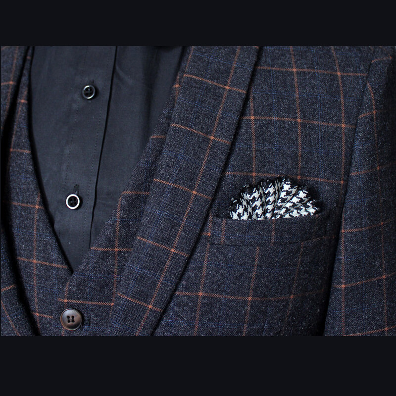 Nova masculino bolso quadrados de luxo longo agulha broches e pinos para terno masculino camisa fita broche corsage bolso toalha colar