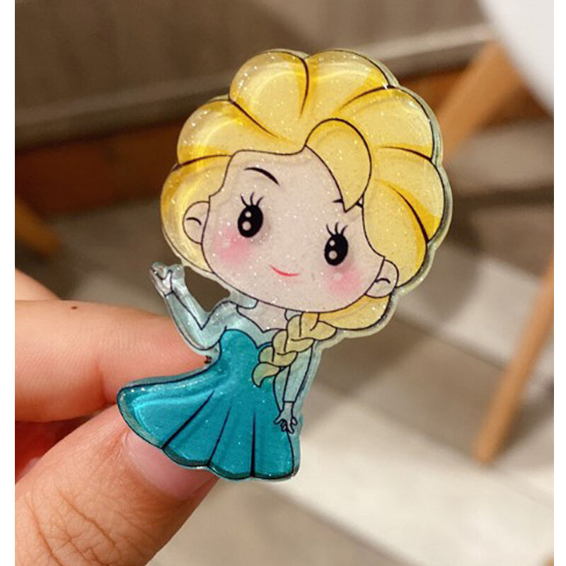 New Children Girl Little Princess Hairpin Side Clip Cute Cartoon Hair Accessories