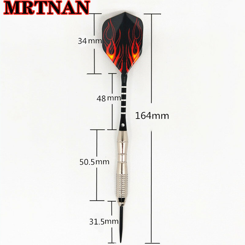 New high-quality 3 pieces/set of steel-headed darts new indoor 20g dart game black red dart set professional darts