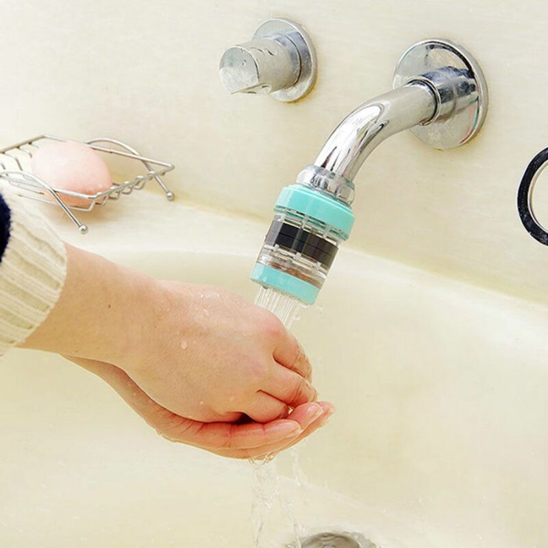 1 Pcs Mini Keuken Kraan Filter Kraan Waterzuiveraar Nozzle Voor Huishouden Actieve Kool Filtratie Sproeikop Tap Waskolf