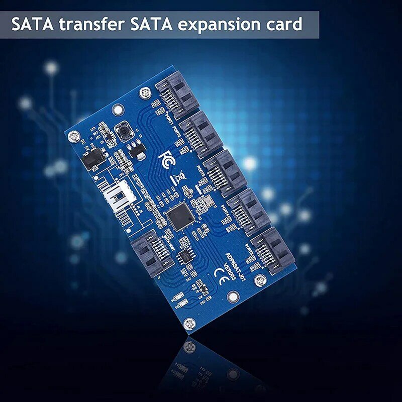 SATA 1 Ra 5 Cổng Chuyển Đổi, Đầu Chuyển Đổi SATA Card Mở Rộng, Số Nhân Harddrive Ổ Cứng HDD SSD Phụ Kiện