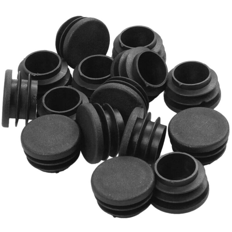 New 24Pack Chair Table Legs Plug 22mm Diameter Round Plastic Cover Thread Inserted Tube to Protect The Floor and Bumps