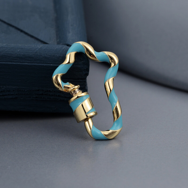 Minhin moda geometria espiral medalhão gancho pendurado cadeias acessórios parafuso fechos para ideia feita à mão colar pulseira jóias