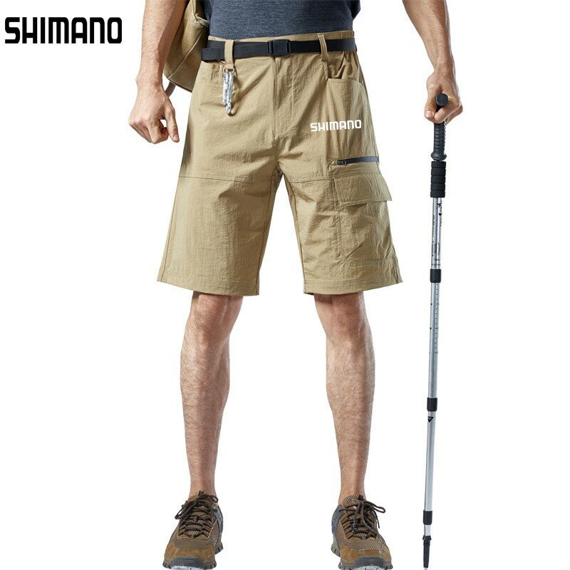 Shimano calças de pesca shorts M-5xl casual secagem rápida calças de pesca ao ar livre pesca caminhadas shorts roupas de pesca