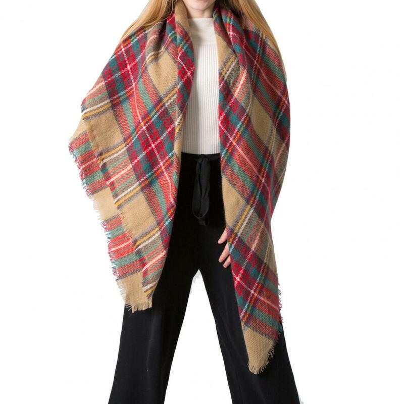 女性のための実用的なスカーフ,いくつかの色,タッセル付きの裾,暖かいユニセックススカーフ,冬のショール