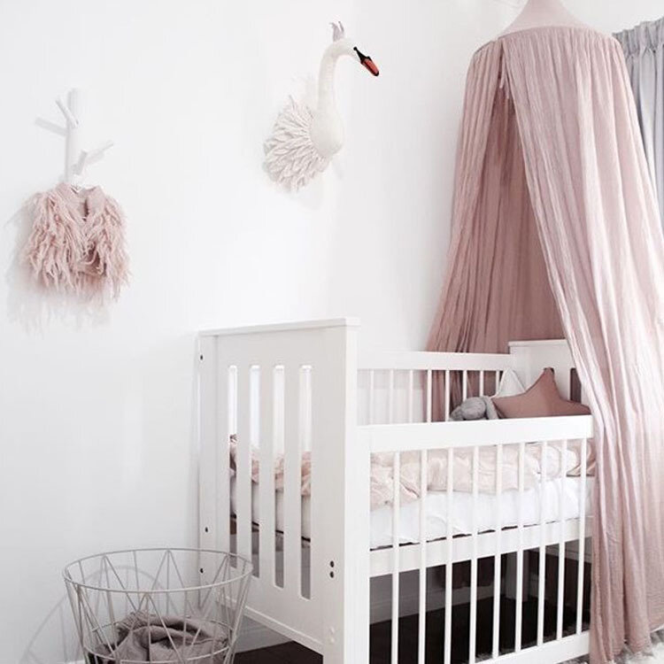 Moustiquaire suspendue pour bébé, lit en forme de dôme, couverture de lit en coton, rideau pour enfants, lecture, jeu, décoration de la maison