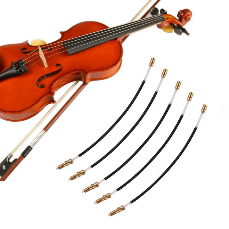 高品質バイオリンテールコード良好な延性ハードテールロープバイオリンコードエンドアクセサリーバイオリンロープバイオリンコード5ピース/セット