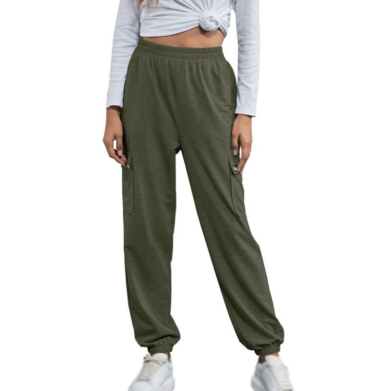 2021 nova mulher correndo calça de secagem rápida respirável esportes leggings golfe fitness jogging calças soltas yoga calças com bolso