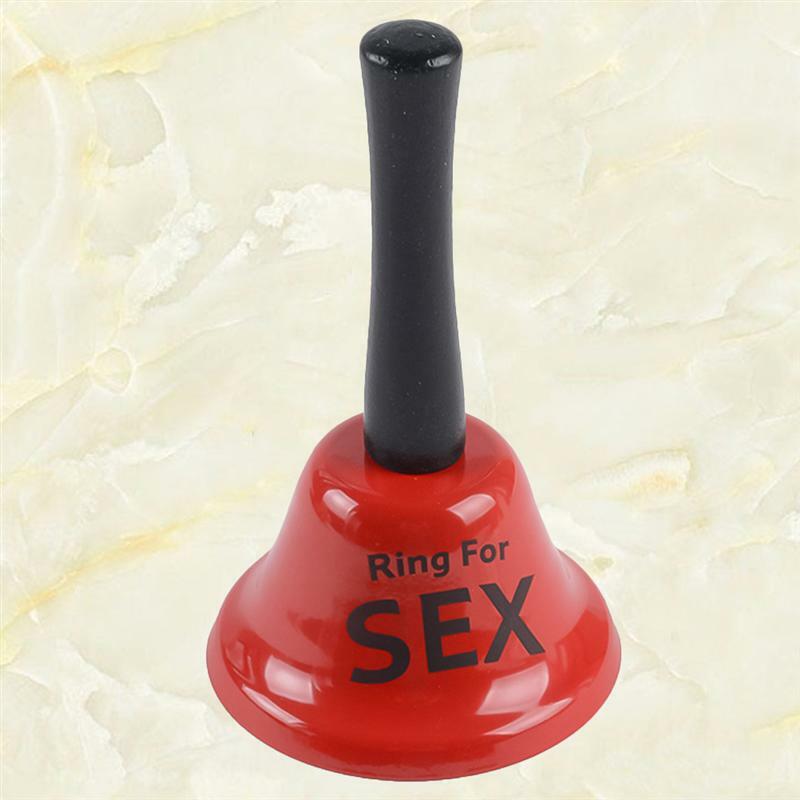1pc romanzo anello di campana in metallo leggero per campana del sesso campana da tavolo ristorante Home Hotel divertente piccolo Handbell Party Toy Gag Gift