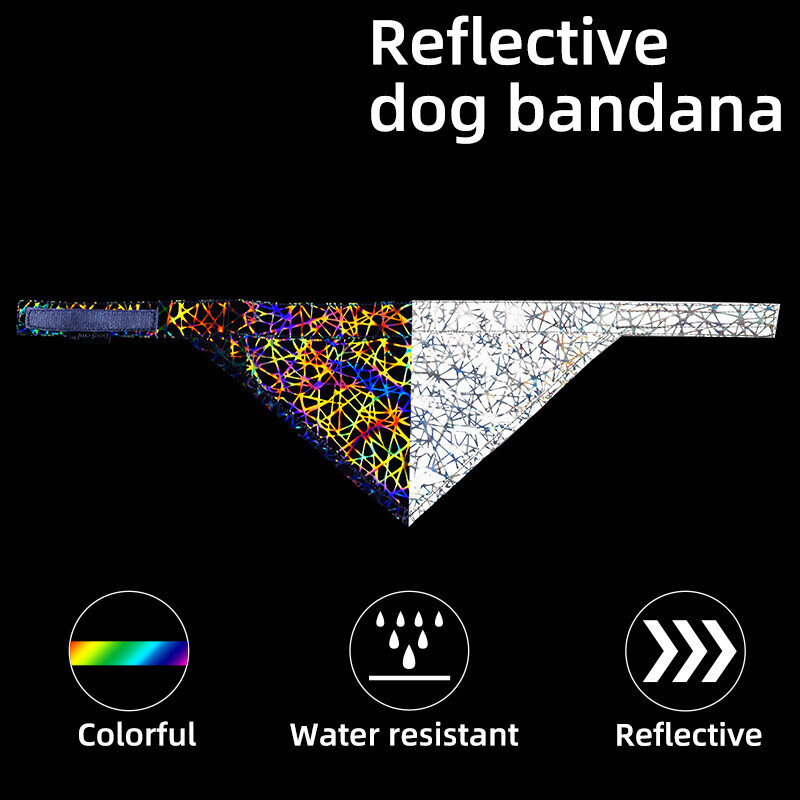 Lenço reflexivo do cão da visibilidade alta do animal de estimação do lenço