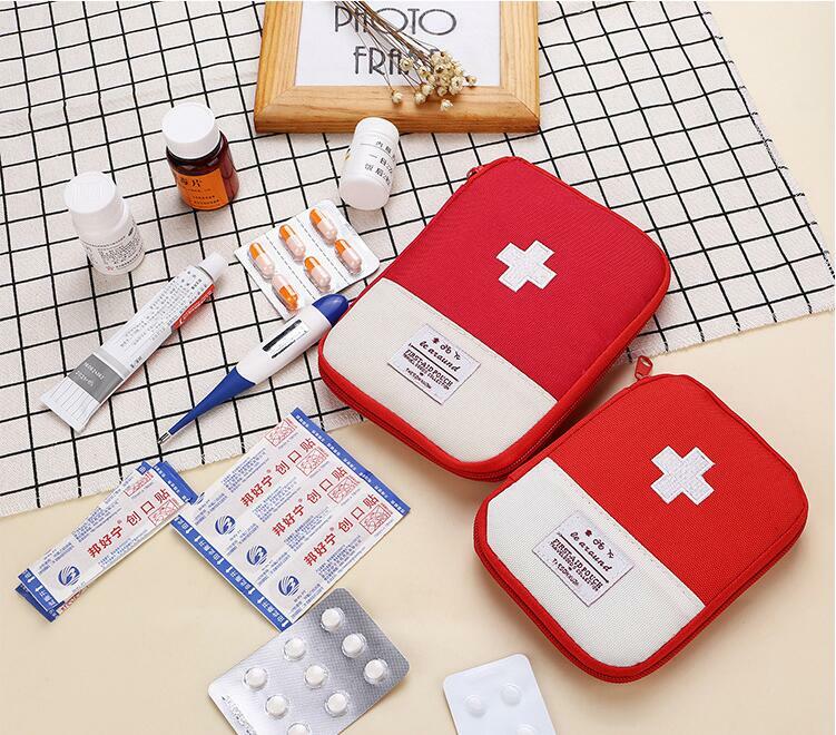 Mini bolsa de supervivencia de emergencia portátil, Kit médico de primeros auxilios, viaje al aire libre, Camping, medicina útil, bolsa de almacenamiento, estuche para pastillas de Camping