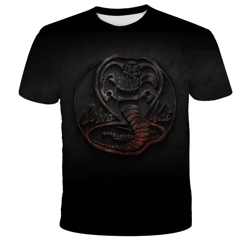 Cobra Kai 3D Teens T-shirt Jongens 3D Fashion Cobra Korte Mouwen Kinderen Casual Stijl T-shirt 4 Om 14 Y Streetwear gift Voor Jongens