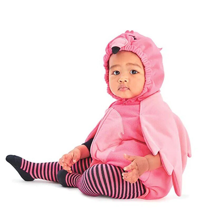 女の赤ちゃんのためのフリースジャンプスーツ,新生児のための動物の衣装ピース/セット
