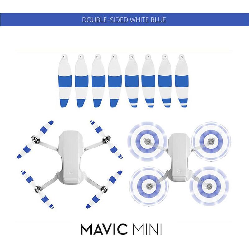 16 قطعة المروحة الملونة طوي مراوح منخفضة الضوضاء سريعة الإصدار شفرات مراوح ل DJI Mavic Mini Mini 2 Mini SE الطائرة بدون طيار