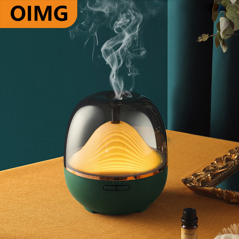 Aroma difusor do óleo essencial umidificadores de ar elétrico aromaterapia para casa 600ml névoa fria ultrassônica com luz colorida da noite