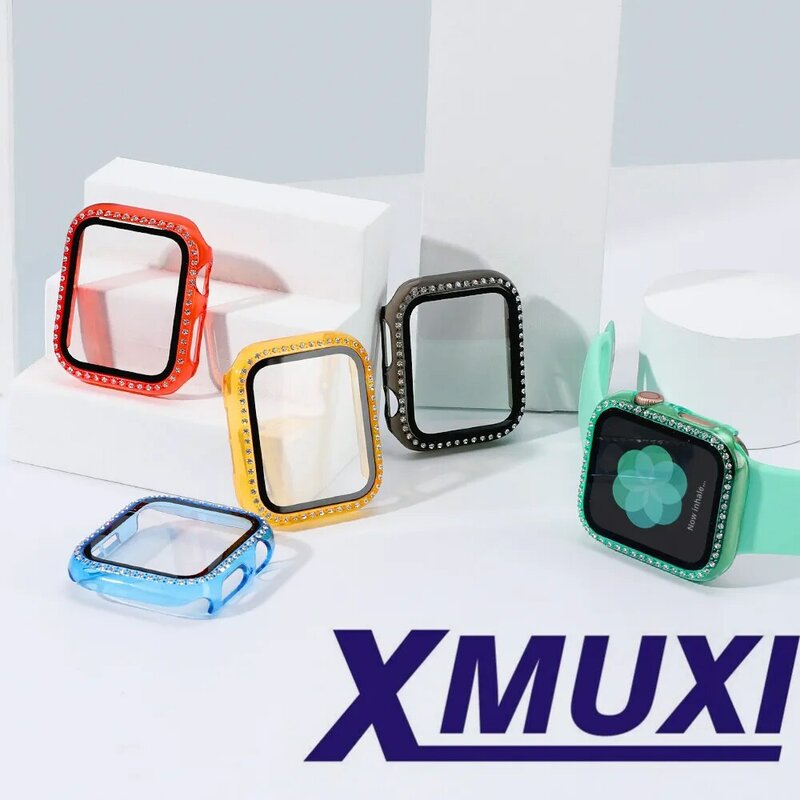 Case Voor Apple Horloge Serie 6/Se/5/4 Screen Protector 38Mm 40Mm 42Mm 44Mm iwatch Algemene Beschermende Case XMUXI81017