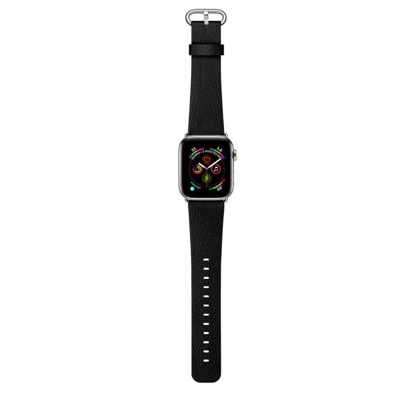 Correa de cuero auténtico de alta calidad para Apple watch, correa para reloj serie 123456 SE de 44mm y 40mm, pulsera para iWatch de 42mm y 38mm