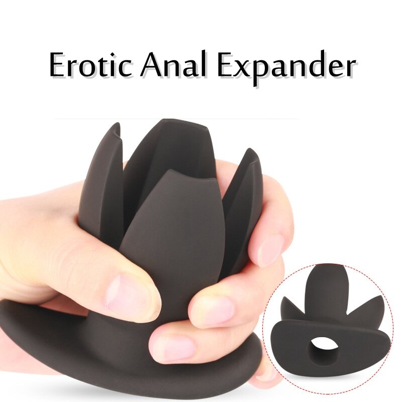 Erotyczne Anal Expander BDSM odkryty poręczny silikonowy Anal dilator pary Anal Sex zabawki dorosłych gra erotyczna zabawki butt plug