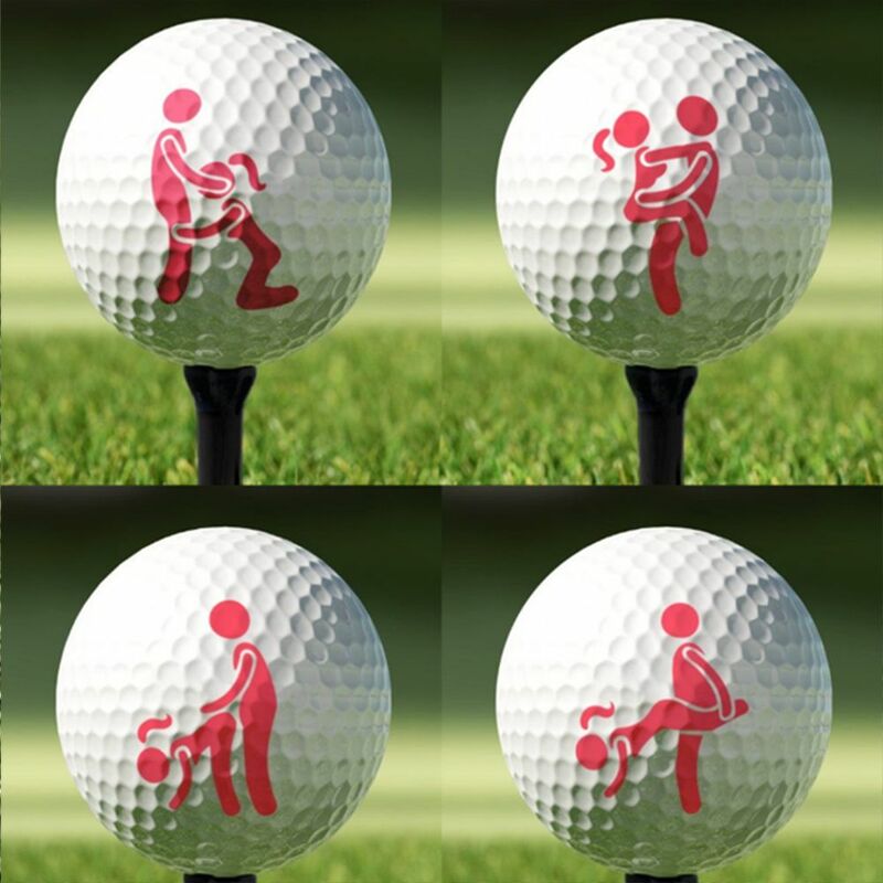 1PC divertente segnale dell'umorismo per adulti marcatore per palline da Golf modelli di strumenti di allineamento linea a sfera Liner Marker Template allineamento strumento di formazione