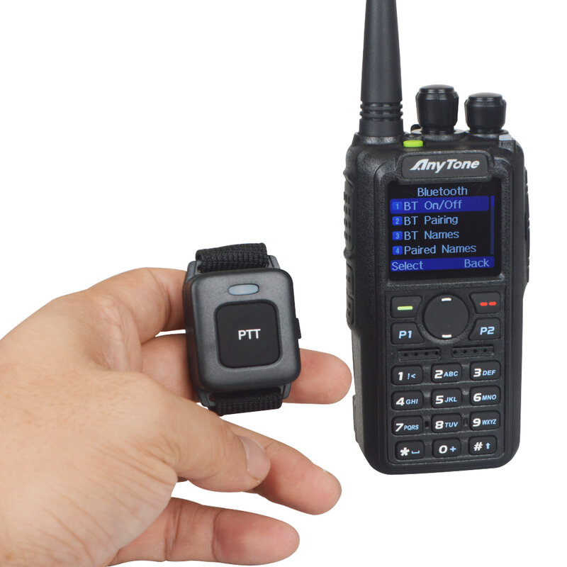 Novo AT-D878UVII mais anytone presunto walkie talkie bluetooth ptt gps aprs banda dupla vhf/uhf digitial dmr analógico portátil em dois sentidos