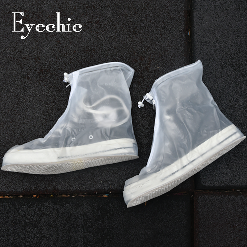 Eyechic waterproof shoes covers silicone for rain protector plastic
