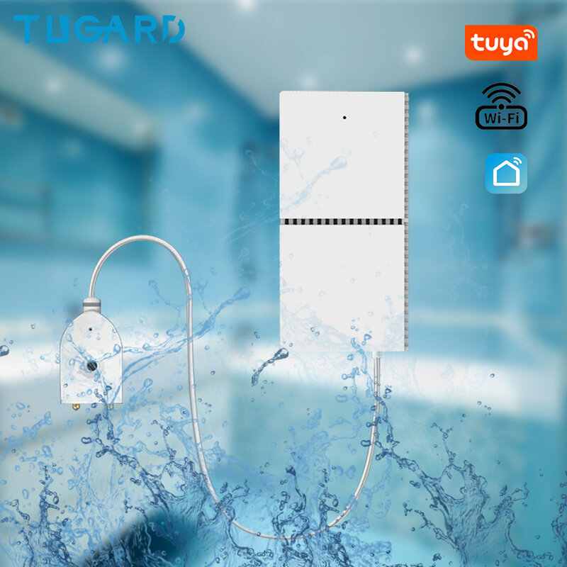 TUGARD L21 Tuya Wi-Fi Сигнализация утечки воды оповещение о потоке воды детекторы уровня воды для дома умная защита безопасности