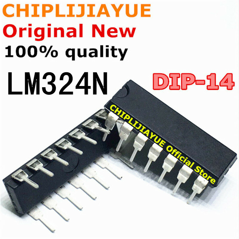 10PCS LM324 DIP14 LM324N DIP 324 DIP-14 neue und original IC Chipset