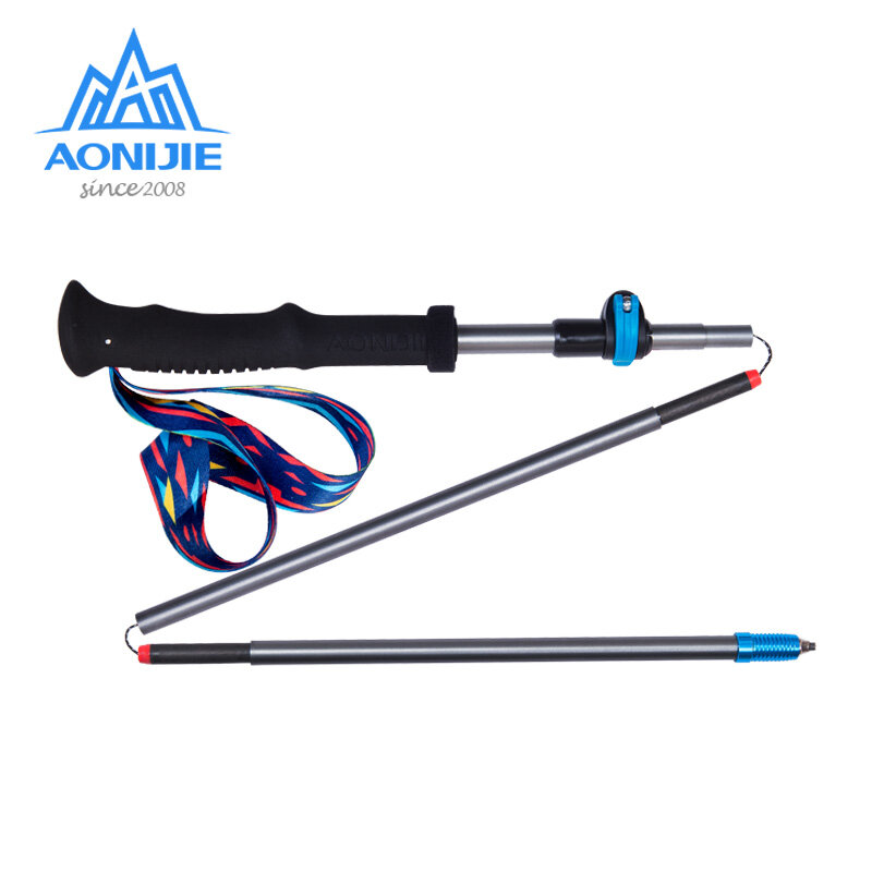 AONIJIE – bâton de randonnée léger E4205, pliable et à verrouillage rapide, en Fiber de carbone, une pièce