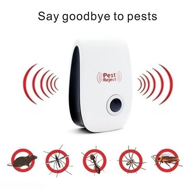 Elektroniczny repelent przeciw komarom ultradźwiękowy Rechargeble ue/US/UK wtyczka odstraszacz karaluch odstraszacz owadów mysz odstraszacz owadów