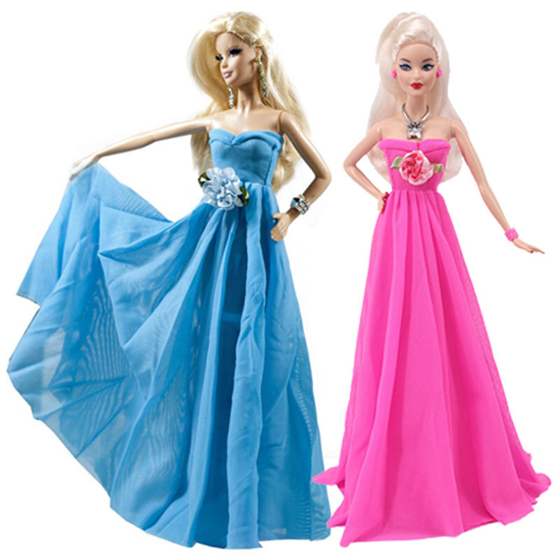 2 Piezas Mini Vestido De Princesa Para Muñecas De 12 