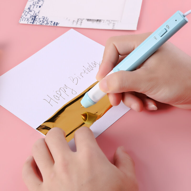 Warmte Folie Pen Usb Aangedreven Twee Maten Voor Folie Transfer Sheets Scrapbooking Diy Papier Kaarten 2020