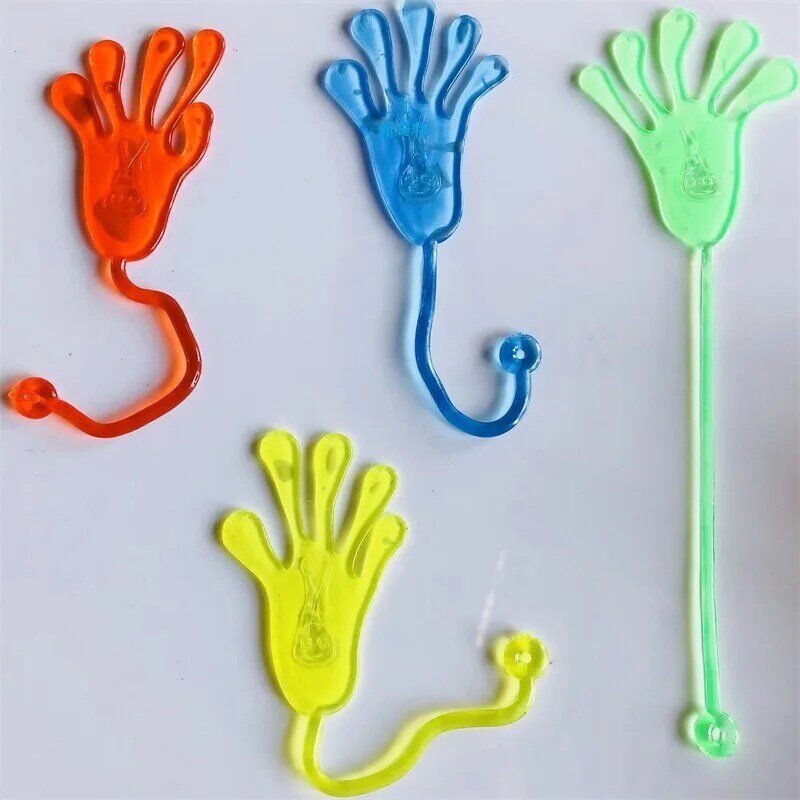 6PCS Elastische Versenkbare Sticky Palm Große Wand Klettern Palm Festival Party Lustige Spielzeug Liefert Pet Spielzeug