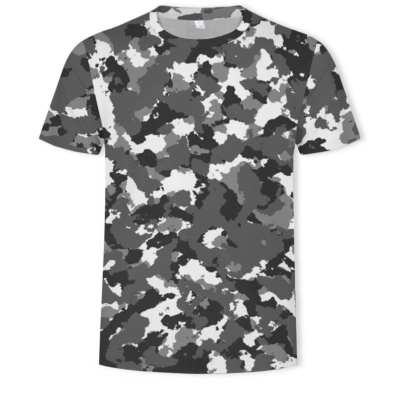 Los hombres de camuflaje camiseta de secado rápido transpirable de combate del ejército T camisa de manga corta de verano de caza CS senderismo militar camisa Casual ropa 