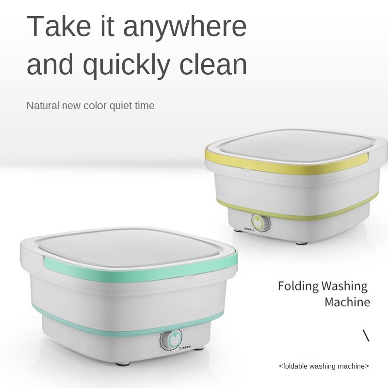 Mini lavadora plegable de 220V, esterilización de ozono portátil, deshidratación ultrasónica para el hogar, ropa interior, máquina de lavado de calcetines