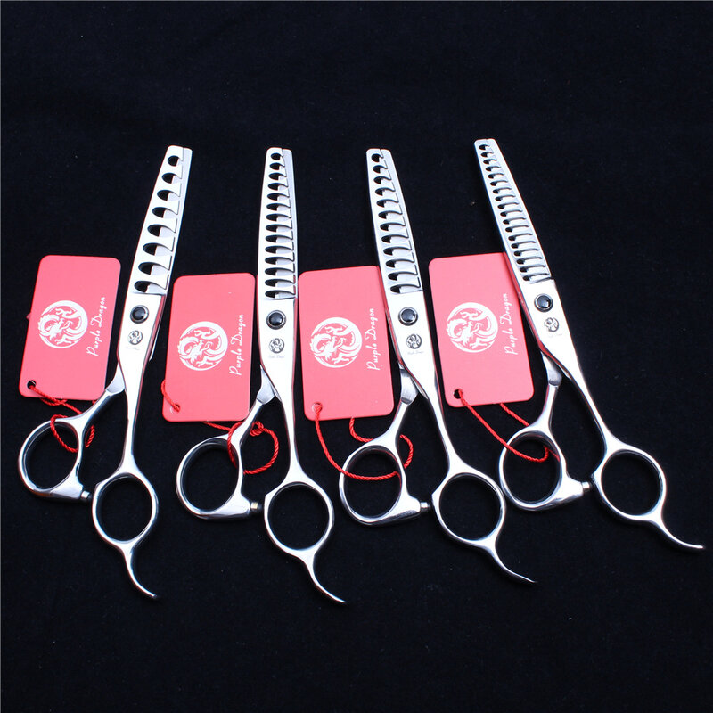 Ciseaux de coiffure professionnels pour barbier, japonais 440C 35-50%, outils de coiffure pour Salon de beauté