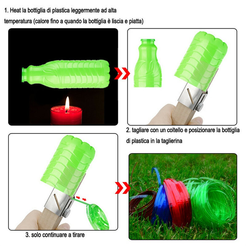 Przenośne inteligentne plastikowe butelki Cutter odkryty gospodarstwa domowego butelki liny narzędzia DIY Craft butelki nożyce do liny kreatywne akcesoria narzędziowe