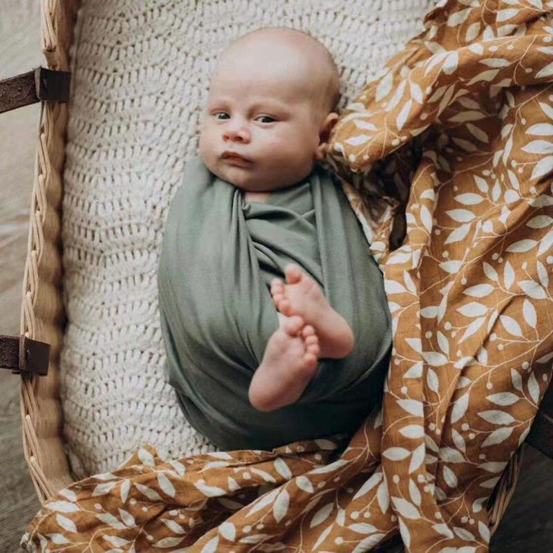 Мягкие фланелевые одеяла для новорожденных, подгузники из муслина, детские пеленки, 2 шт., # 100% хлопок