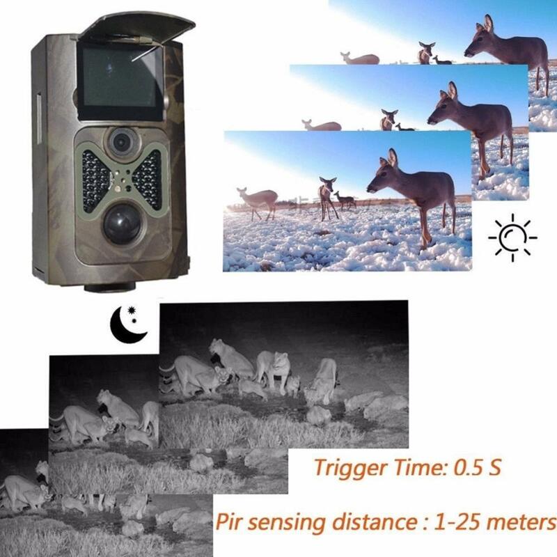HC-550A 550 متر الحياة البرية كاميرا الصيد كاميرا تعقب للرؤية الليلية الصيد لعبة مراقبة كاميرا الأشعة تحت الحمراء 1080P 16MP صور فيديو