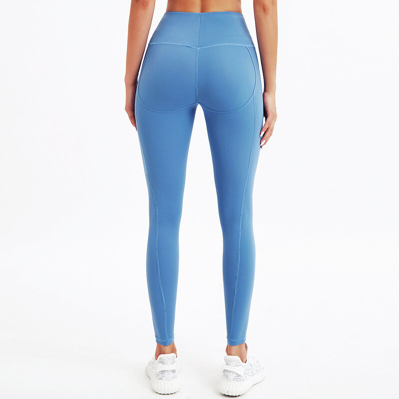 Pantalones de Yoga de Fitness para mujer, mallas de entrenamiento femenino para correr y hacer ejercicio, de nailon