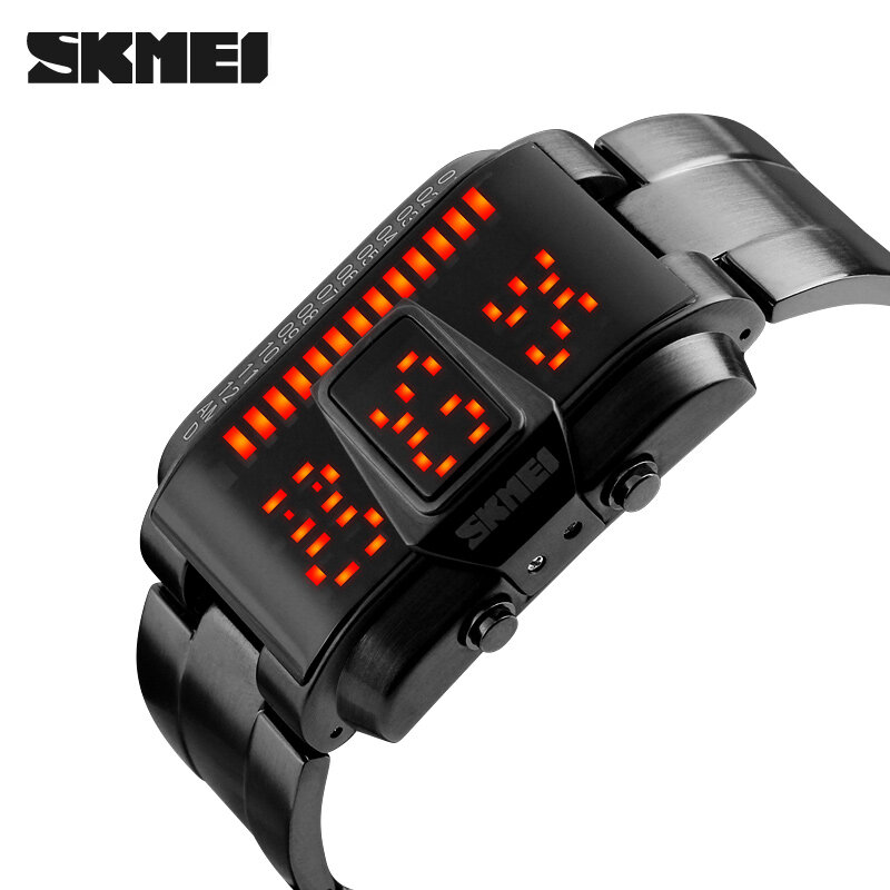 Skmei Top Luxe Merk Mode Creatieve Led Sport Horloges Mannen 5ATM Waterdicht Horloge Digitale Horloges Relogio Masculino