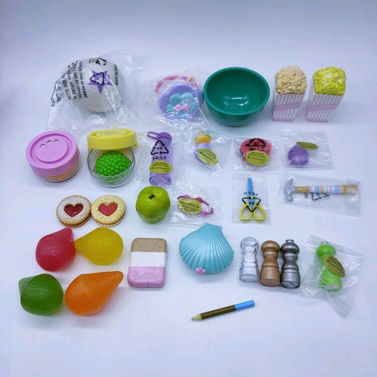 محاكاة DIY بها بنفسك المواد الغذائية الأمريكية فتاة ساندويتش كوكي الفشار نموذج الحلي لعب الأطفال ل 18 بوصة دمية