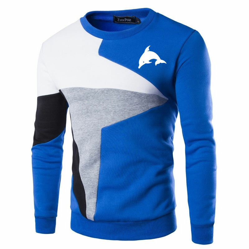 Cute Dolphin 3d Animal Printed Sweaters Men New Casual O-Neck Slim Cotton Knitted Mens Sweaters Pullovers Men Brand Clothing