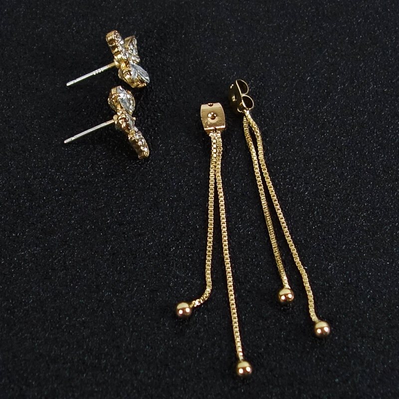 Moda brincos de borboleta para as mulheres 2021 tendência de ouro longo borla gota brinco brincos de orelha presente para a menina jóias femininas